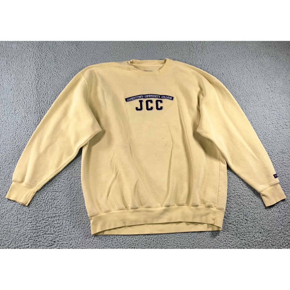 Vintage JanSport Sweatshirt Men XL Jamestown College Relaxed Y2K Grunge Retro